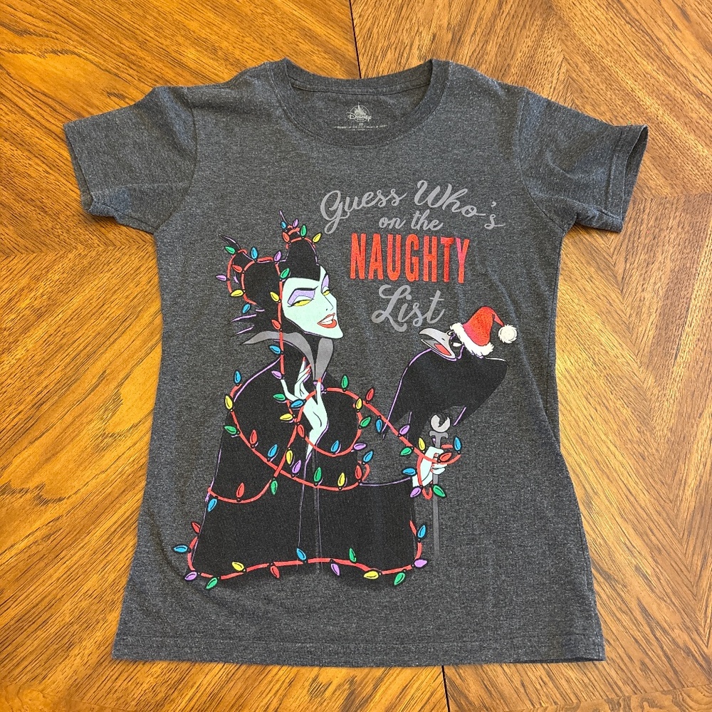 DISNEY STORE Christmas Maleficent tshirt